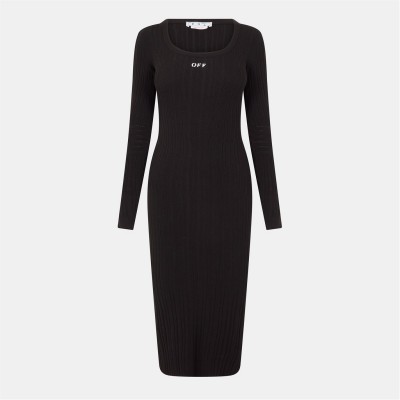 рокля,дамски,поли,и,рокли,off,white,off,ribbed,dress,ld99,black,white