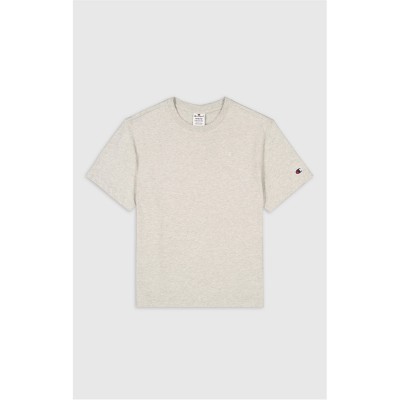 тениска,дамски,тениски,дамски,топове,champion,logo,crew,regular,fit,t,shirt,grey