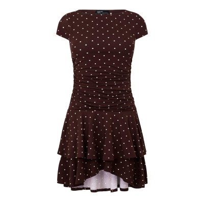 рокля,дамски,поли,и,рокли,nobodys,child,nc,ss,yuki,min,dress,ld64,brown