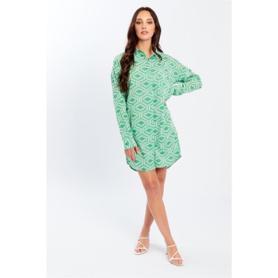 дамски,поли,и,рокли,influence,ls,mni,shrt,drs,ld99,green