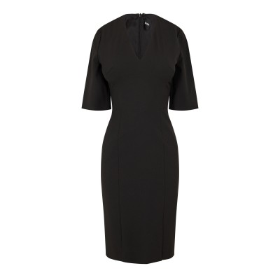 дамска,рокля,дамски,поли,и,рокли,boss,women,s,daleno,wrap,dress,black