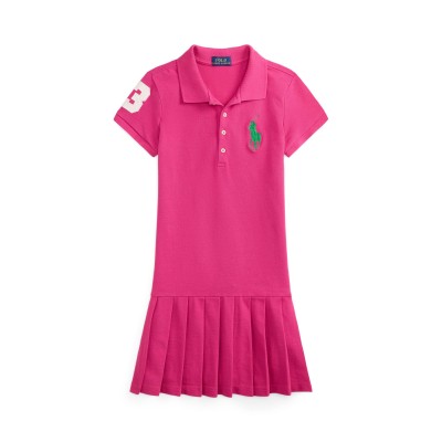 рокля,polo,ralph,lauren,kids,dress,college,pink