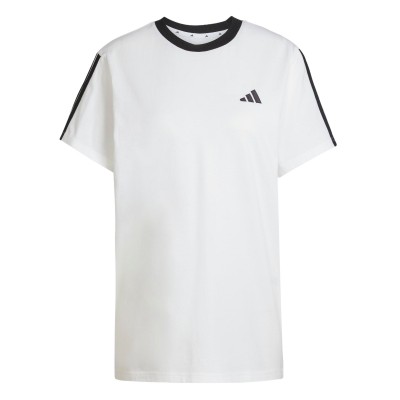 дамска,тениска,дамски,горнища,размер+,adidas,essentials,3,stripe,t,shirt,womens,white,black