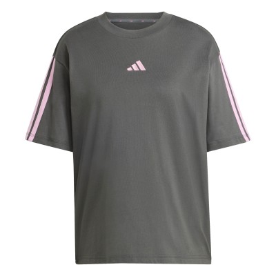 дамска,тениска,дамски,горнища,размер+,adidas,essentials,3,stripe,t,shirt,womens,carbon,pink