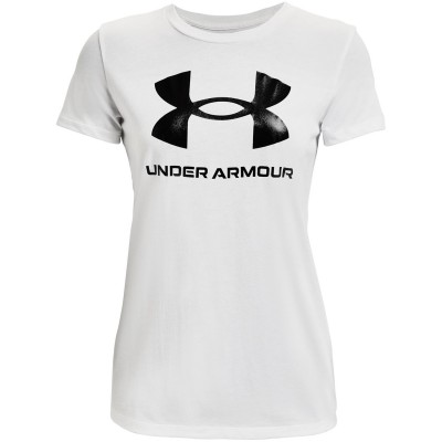 разпродажба,under,armour,дамски,тениски,дамски,топове,under,armour,sportstyle,graphic,short,sleeve,womens,white,black