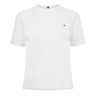 дамска,тениска,дамски,топове,tommy,hilfiger,women,s,boxy,interl,t,shirt,ecru