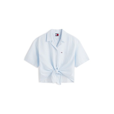 риза,дамски,ризи,tommy,jeans,women's,short,sleeve,plain,shirt,powd,blue,str