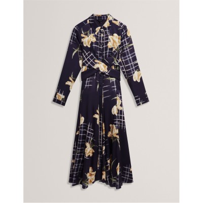 дамски,поли,и,рокли,ted,baker,ted,ls,printmidi,drs,ld61,navy