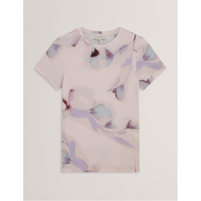 тениска,дамски,топове,ted,baker,ted,printed,t,shirt,ld61,pink