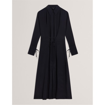 рокля,дамски,поли,и,рокли,ted,baker,ted,midi,shirt,dress,ld61,navy