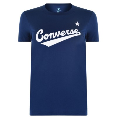 дамска,тениска,разпродажба,converse,converse,nova,logo,t,shirt,ladies,navy