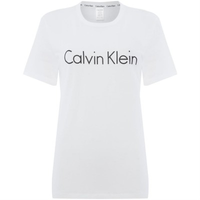 тениска,дамски,тениски,calvin,klein,logo,t,shirt,white