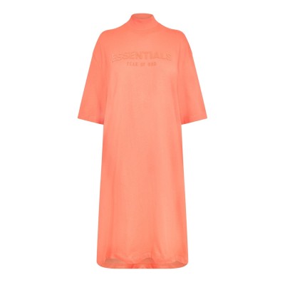 тениска,дамски,поли,и,рокли,fear,of,god,essentials,women's,t,shirt,dress,coral