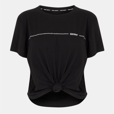 тениска,дамски,топове,dkny,logo,tee,ld99,black