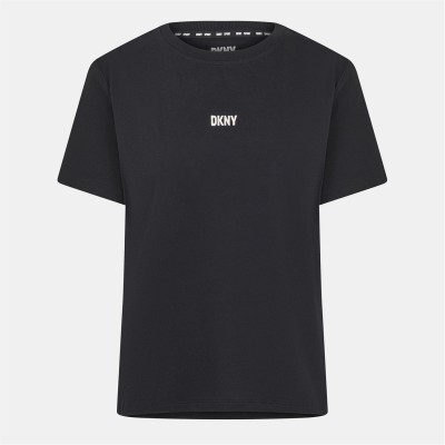 тениска,дамски,топове,dkny,logo,tee,ld99,black