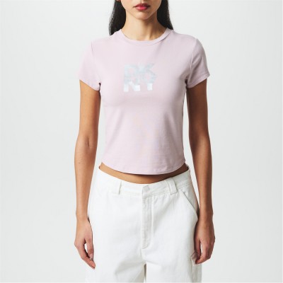 бебешка,тениска,дамски,топове,dkny,dkny,logo,baby,tee,ld51,allure,silver