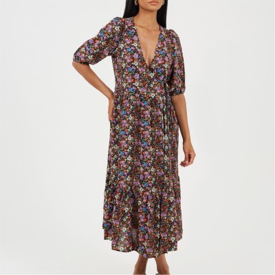 рокля,дамски,поли,и,рокли,дамски,облекла,размер,brave,soul,v,neck,dress,ld99,black,combo