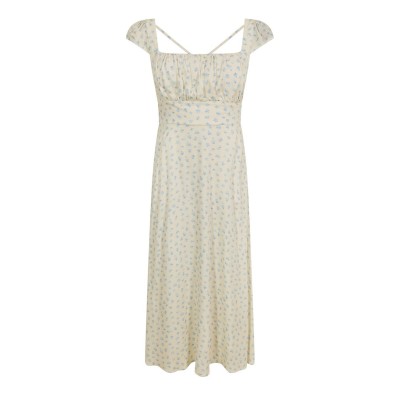 рокля,дамски,поли,и,рокли,jack,wills,women's,long,maxi,dress,white,ditsy