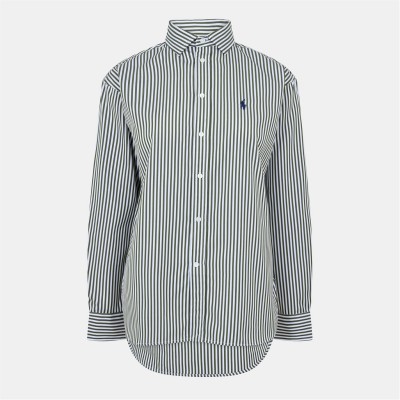 риза,с,дълъг,ръкав,дамски,ризи,polo,ralph,lauren,women's,ramsy,long,sleeve,oxford,shirt,olive,wht