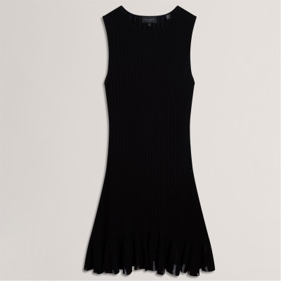 рокля,дамски,поли,и,рокли,ted,baker,ted,baker,knitted,mini,dress,black