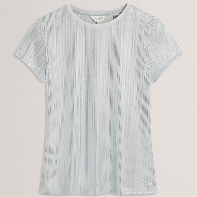 тениска,дамски,тениски,дамски,топове,дамски,горнища,размер+,дамски,облекла,размер,ted,baker,ted,baker,metallic,ss,tee,lt,blue