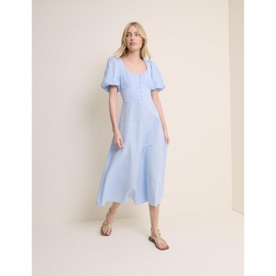 рокля,дамски,поли,и,рокли,nobodys,child,sleeveless,melody,midi,dress,blue