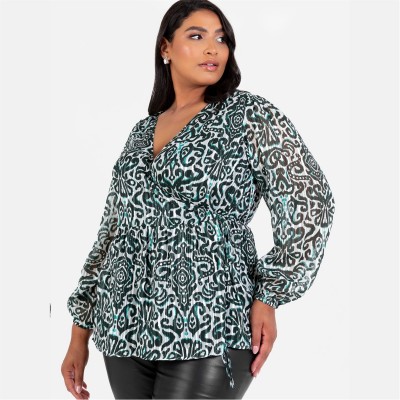 дамски,топове,lovedrobe,lovedro,wrap,top,ld99,green