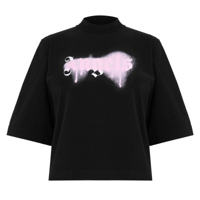 тениска,дамски,топове,palm,angels,palm,angels,tee,ld99,black,pink