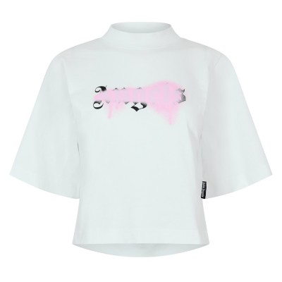 тениска,дамски,топове,palm,angels,palm,angels,tee,ld99,white,pink