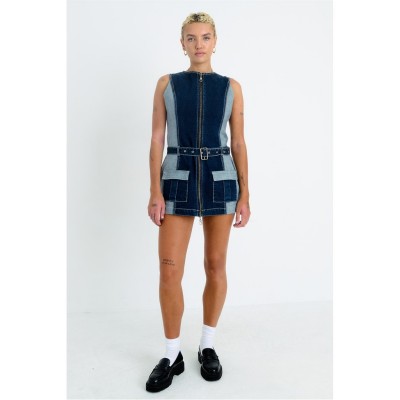 рокля,дамски,поли,и,рокли,the,ragged,priest,women's,hose,mini,dress,indigo