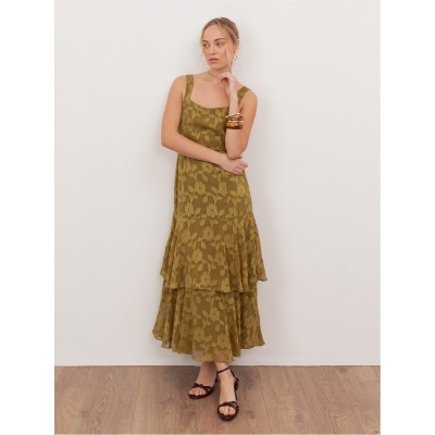 рокля,дамски,поли,и,рокли,anaya,with,love,anaya,with,love,recycled,golden,olive,floral,burnout,square,neck,tiered,midaxi,dress,golden,olive