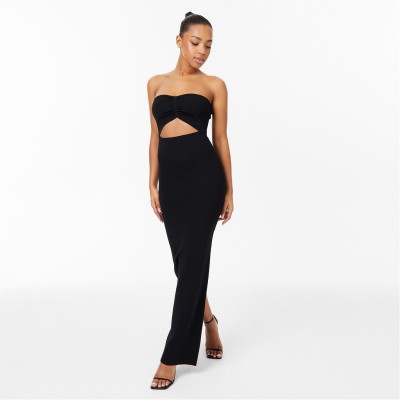 рокля,дамски,плетени,дрехи,jack,wills,knitted,bandeau,dress,black