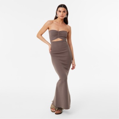 рокля,дамски,плетени,дрехи,jack,wills,knitted,bandeau,dress,brown