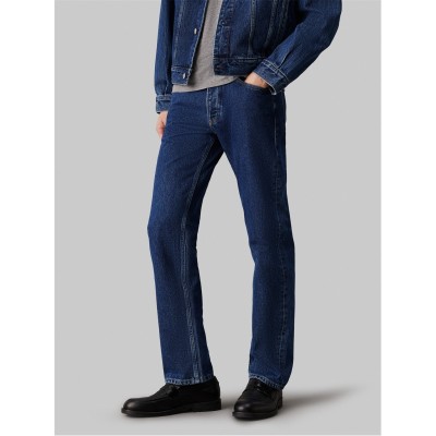 дънки,мъжки,дънки,calvin,klein,jeans,straight,jeans,denim,dark