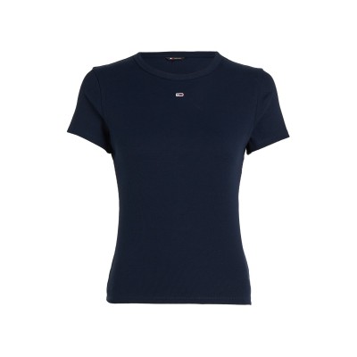 дамски,топове,tommy,jeans,tjw,slim,essential,rib,ss,dark,navy