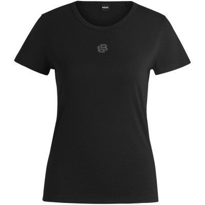 тениска,дамски,топове,boss,women's,eventsa,hc,01,t,shirt,black