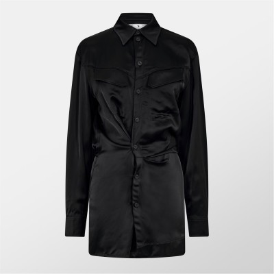 рокля,дамски,поли,и,рокли,off,white,twist,shirt,dress,black