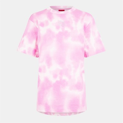 тениска,дамски,топове,hugo,women's,vintage,regular,fit,t,shirt,medium,pink