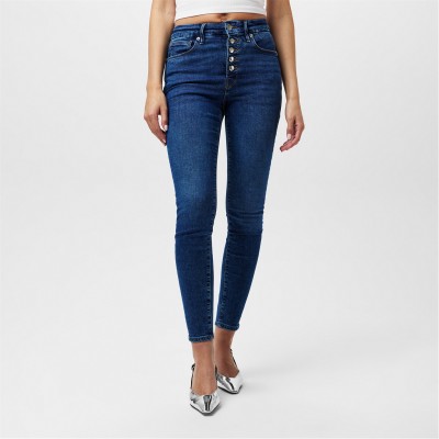 дънки,дамски,дънки,good,american,good,waist,exposed,button,jeans,indigo,015