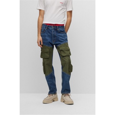 дънки,мъжки,дънки,hugo,hybrid,regular,fit,jeans,navy,410