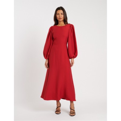 рокля,дамски,поли,и,рокли,nobodys,child,zola,maxi,dress,red