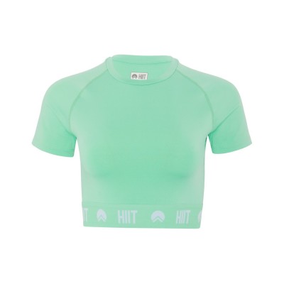 къса,блуза,дамски,топове,hiit,essential,crop,top,mint