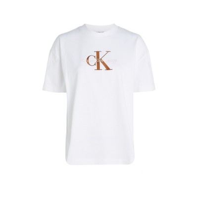 дамски,тениски,calvin,klein,jeans,premium,monologo,tee,bright,white