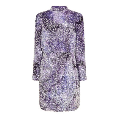 рокля,дамски,поли,и,рокли,boss,women's,dailettes,mini,dress,open,purple