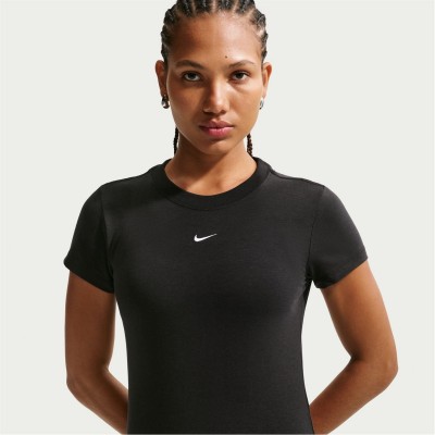 тениска,дамски,тениски,дамски,топове,nike,sportswear,chill,knit,women's,t,shirt,black,white
