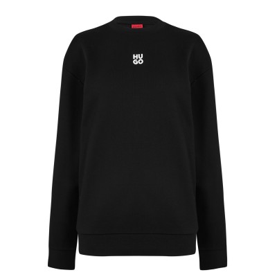 дамски,блузи,hugo,hugo,stack,lgo,cn,ld00,black