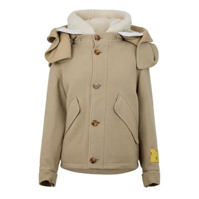 анорак,дамски,якета,и,палта,off,white,hooded,short,parka,beige