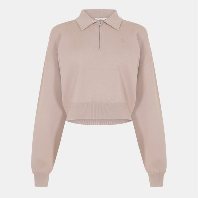 дамски,плетени,дрехи,дамски,облекла,размер,jack,wills,cropped,quarter,zip,ld54,taupe
