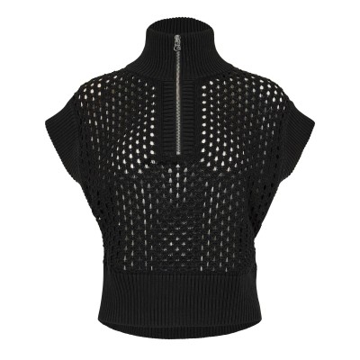дамска,плетена,блуза,дамски,топове,varley,women,s,knitted,top,black