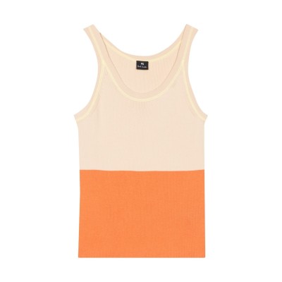дамски,плетени,дрехи,дамски,топове,ps,paul,smith,two,tone,vest,whites